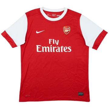 2010-11 Arsenal Home L/S Shirt - 6/10 - (XL.Boys)