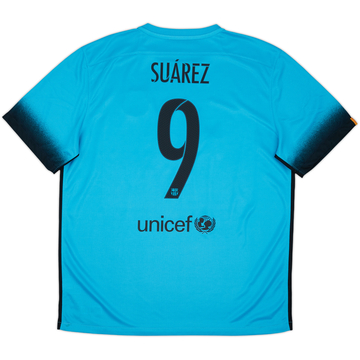 2016-17 Barcelona Third Shirt Suarez #9 - 6/10 - (S)