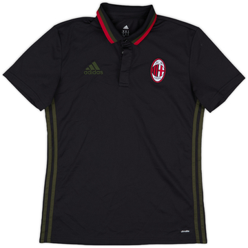 16-17 AC MILAN HONDA 10番 adidas M size赤黒