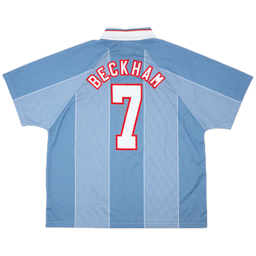 人気提案 1996-97 (L) - 8/10 - #7 Beckham Shirt Away England ウェア