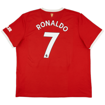 2021-22 Manchester United Home Shirt Ronaldo #7 - 7/10 - (XXL) 2021-22 Manchester United Home Shirt Ronaldo #7 - 7/10 - (XXL)