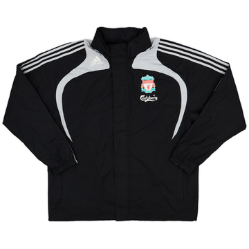 2007-08 Liverpool adidas Hooded Rain Jacket - 9/10 - (L/XL)