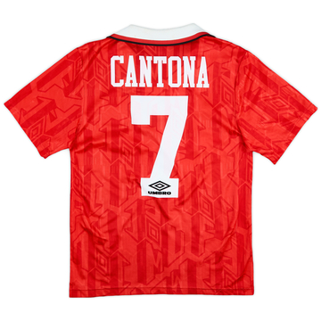 ウェア y 1992-94 Manchester United Cantona 1992-94 Manchester United Home Shirt Cantona #7 - 6/10 - (L)