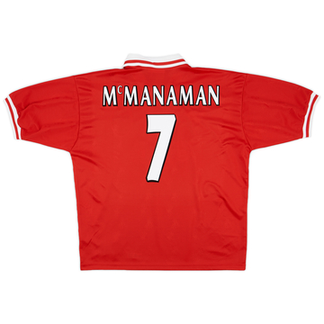 2024新入荷 McManaman Shirt Home Liverpool 1996-98 #7 (XL) - 6/10 - ウェア
