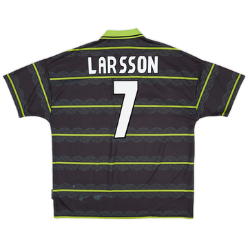 ウェア Celtic 1998/99 Home Uniform #7 LARSSON Celtic FC 1998/99 Home Jersey #7 Larsson UMBRO 2XL Short