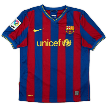 2009-10 Barcelona Home Shirt Ibrahimovic #9 - 9/10 - (XL)