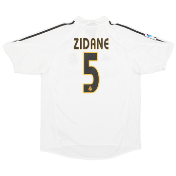 2002-03 Real Madrid Centenary Home Shirt Zidane #5 - 4/10 - (L)