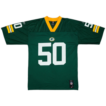 2006 Green Bay Packers Hawk #50 Reebok On Field Jersey (Home) XL