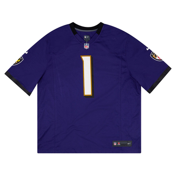 2018 23 Baltimore Ravens Jackson 8 Nike Game Home Jersey L
