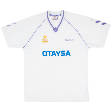 1990-91 Real Madrid Home Shirt #8 - 6/10 - (XL)