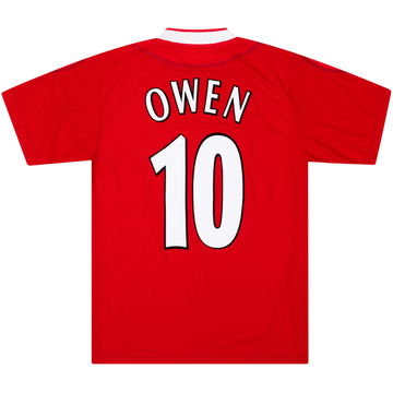 2002-04 Liverpool Home L/S Shirt Owen #10 - 9/10 - (XXL)
