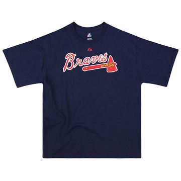 2000-07 Atlanta Braves A. Jones #25 Majestic Jersey
