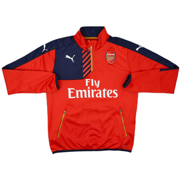 2015-16 Arsenal Puma 1/4 Zip Fleece Top - 7/10 - (XL)