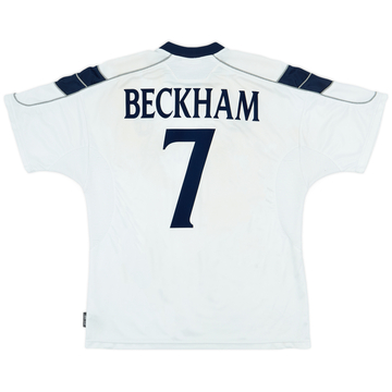 1998-00 Manchester United Home L/S Shirt Beckham #7 - 5/10