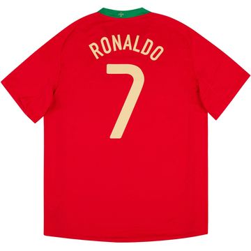 2008-10 Portugal Home Shirt Ronaldo #7
