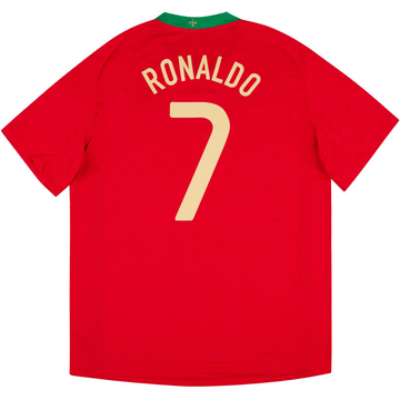 2008-10 Portugal Camiseta Local Ronaldo #7 - 8/10 - (S)