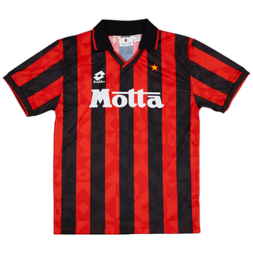 1994-95 AC Milan Home L/S Shirt Baggio #18 - 6/10 - (L)
