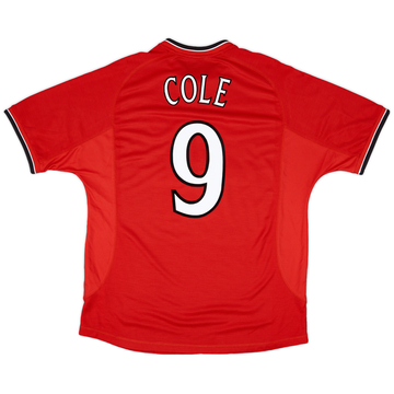 2000-02 Manchester United Home Shirt Cole #9 - 8/10 - (M) 2000-02 Manchester United Home Shirt Cole #9 - 8/10 - (M)