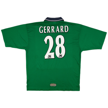 1999 00 Liverpool Away Shirt Gerrard 28 8 10 M