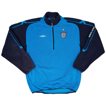 2000-02 England Umbro 1/4 Zip Fleece Top - 9/10 - (L)
