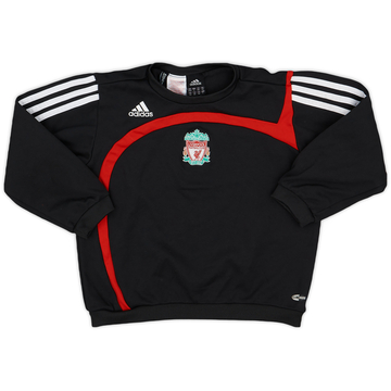 2008-09 Liverpool adidas Sweat Top - 8/10 - (L)