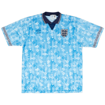 1990-92 England Home Shirt - 8/10 - (XL)