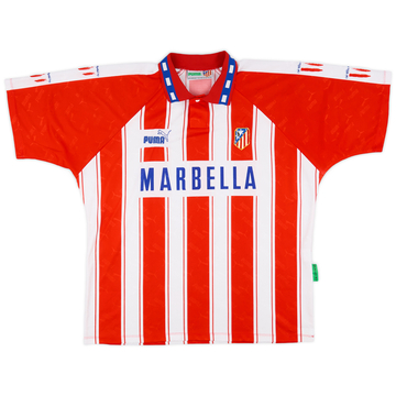 1994-95 Atletico Madrid Home L/S Shirt - 7/10 - (XL)