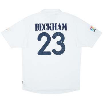 2002-03 Real Madrid Centenary Home Shirt Beckham #23 - 7/10