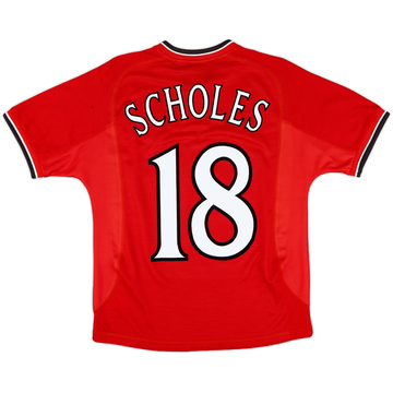 正規品07-08 Manchester United SCHOLES #18】