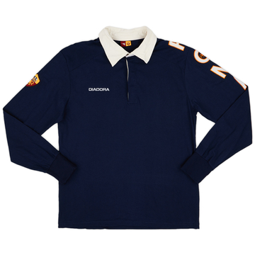 2004-05 Roma Diadora Polo L/S Shirt - 9/10 - (L)