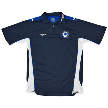 2005-06 Chelsea Umbro 1/4 Zip Polo Shirt - 9/10 - (M)