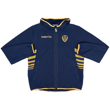 2013-14 Leeds United Macron Hooded Rain Jacket - 7/10 - (XL.Boys)