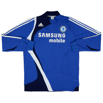 2007-08 Chelsea adidas CL 1/4 Zip Drill Top - 8/10 - (L)