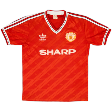 1986-88 Manchester United Home Shirt - 6/10 - (S.Boys)