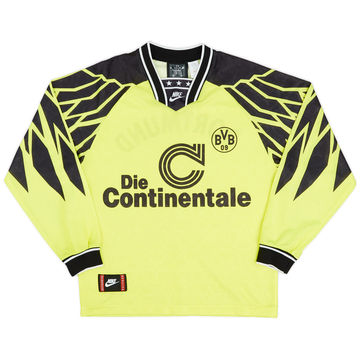 口豪奢 Borussia 1994-95 Dortmund (L) - 9/10 - Shirt L/S Home ウェア