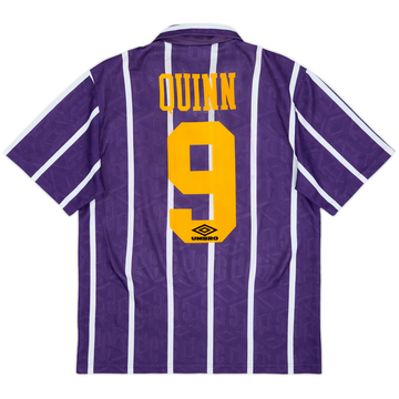 1993-94 Manchester City Away Shirt Quinn #9 - 6/10 - (M)