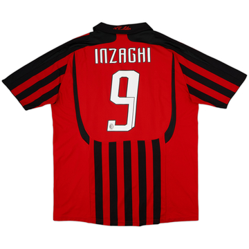 2008-09 AC Milan Player Issue Away L/S Shirt Inzaghi #9 (L)