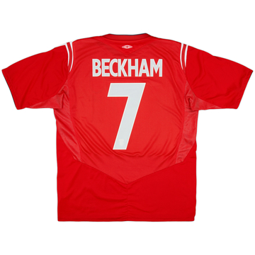 2004-06 England Away L/S Shirt Beckham #7