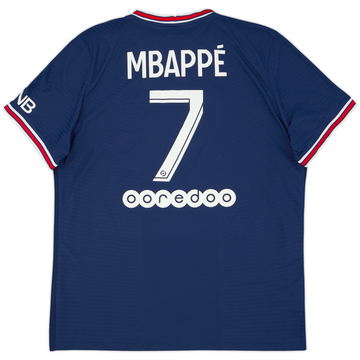 2021-22 Paris Saint-Germain Authentic Third Shirt Mbappe #7 - 8/10