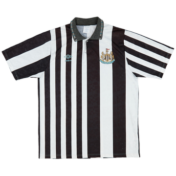 1990-91 Newcastle United Home Shirt - 7/10 - (L)