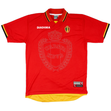 1996-98 Belgium Match Issue Home Shirt #15