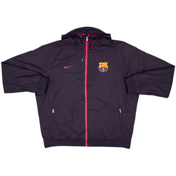 2001-02 Barcelona Nike Hooded Track Jacket - 8/10 - (L)
