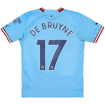 DE BRUYNE ユニフォーム 17番 【Mサイズ】 2022-23 Manchester City Home Shirt De Bruyne #17 - 9/10