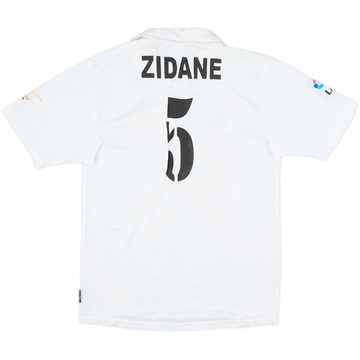 2001-02 Real Madrid Away L/S Shirt Zidane #5 - 8/10 - (XXL)