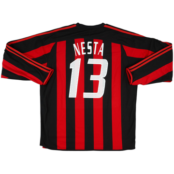90s AC Milan NESTA soccerユニフォームゲームシャツ S