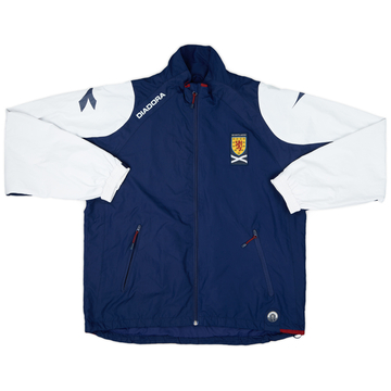 2005-06 Scotland Diadora Hooded Rain Jacket - 8/10 - (XL)
