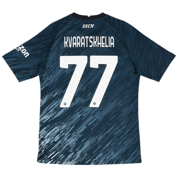 2022-23 Napoli Authentic Third Shirt Kvaratskhelia #77