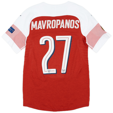 2018 19 Arsenal Match Issue Europa League Final Home Shirt Jenkinson 25