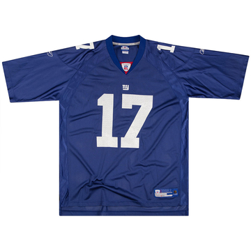 2007 New York Giants Burress 17 Reebok On Field Home Jersey Very Good XXL
