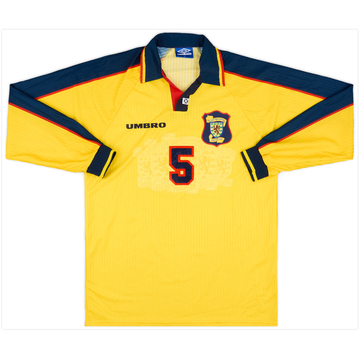 1996-98 Scotland Match Issue Away L/S Shirt #5